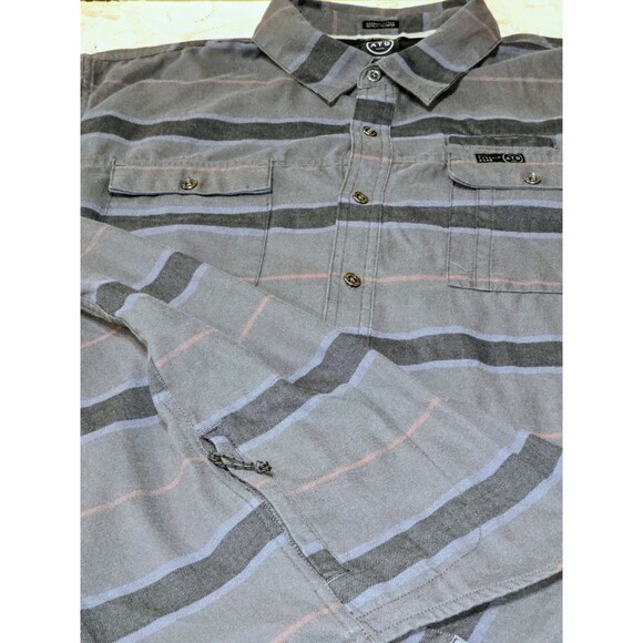 Wrangler Shirt Mens 2XL Regular Fit ATG All Terrain Gear‎ Button Front Blue - Picture 4 of 7